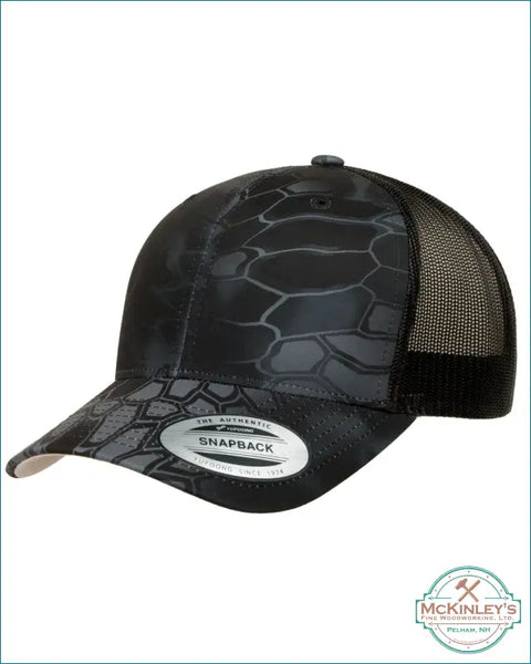 Custom Acrylic Patch Trucker Hats - Camo Kryptek Typhon